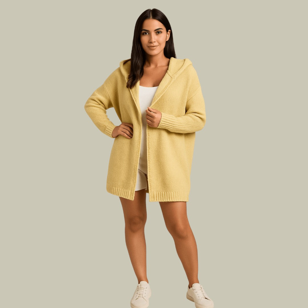 Womens Oversized Hooded Cardigan