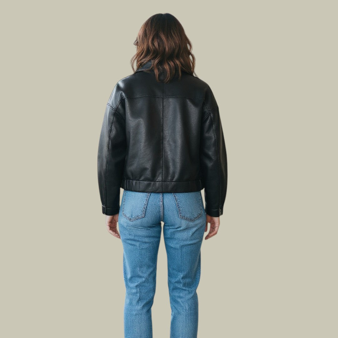 Womens Leather Jacket Clear