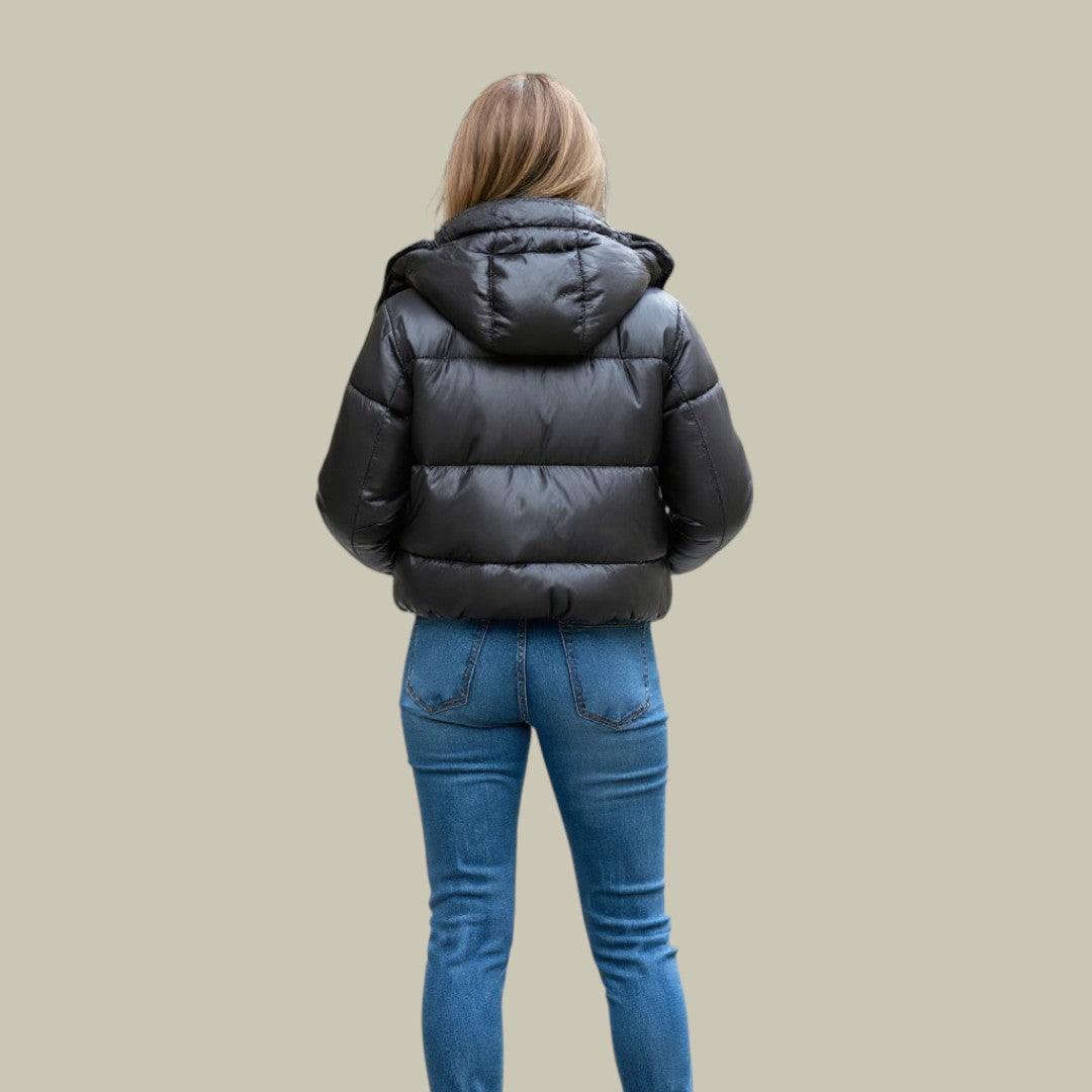 Womens Puffer Jacket Padded Hooded