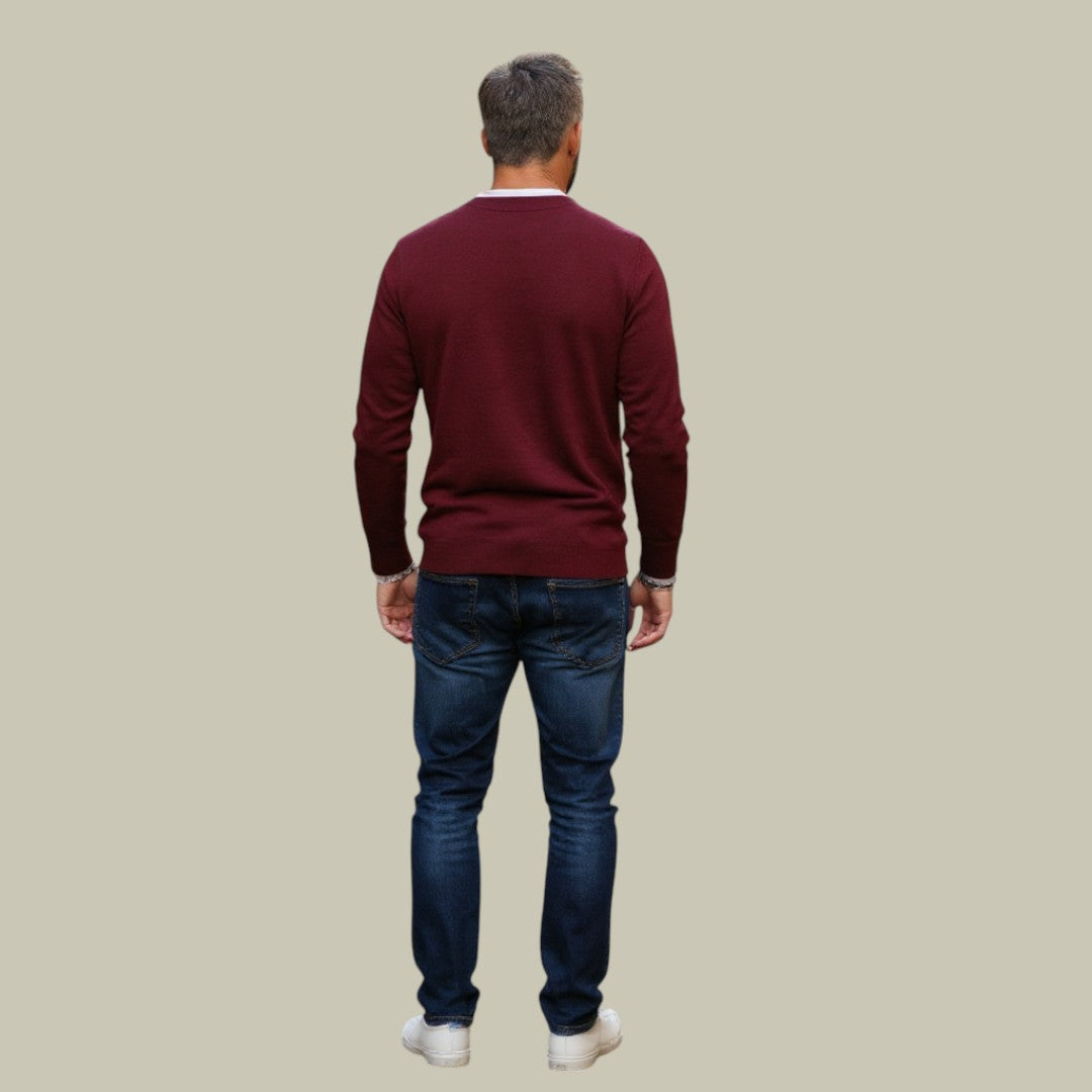 Mens Cardigan V Neck