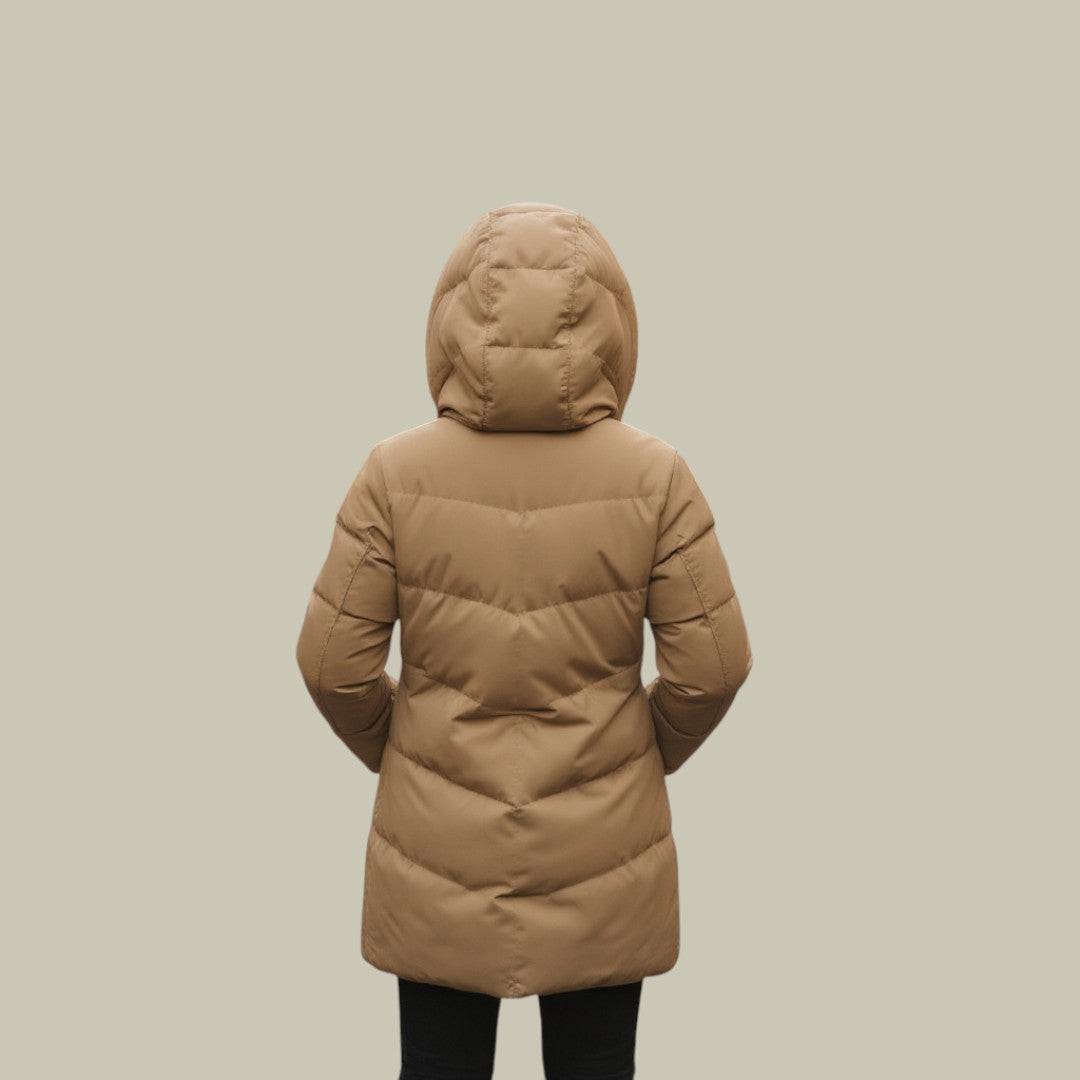 Womens Winter Jacket Hooded Puffer