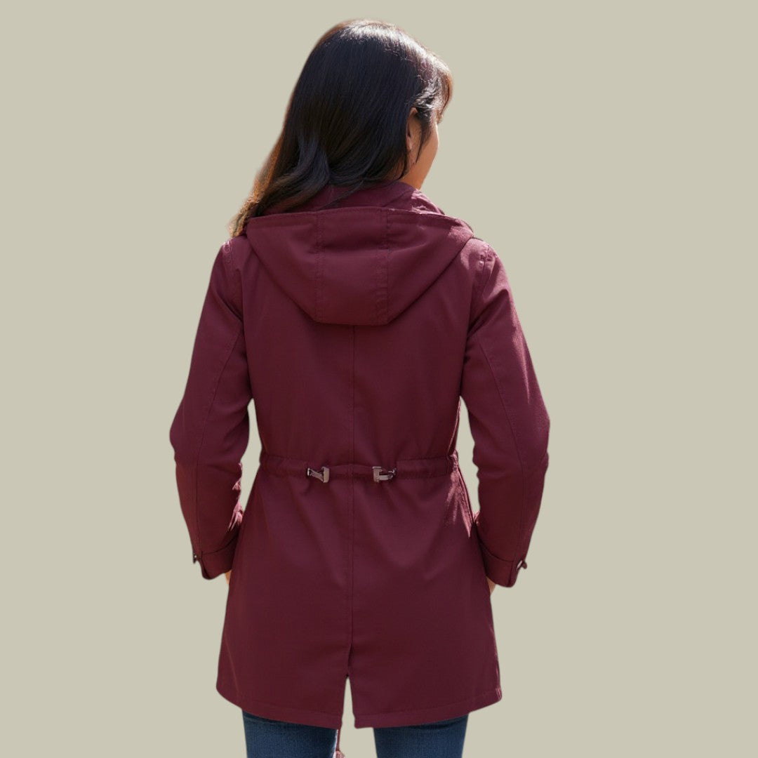 Womens Hooded Trench Coat