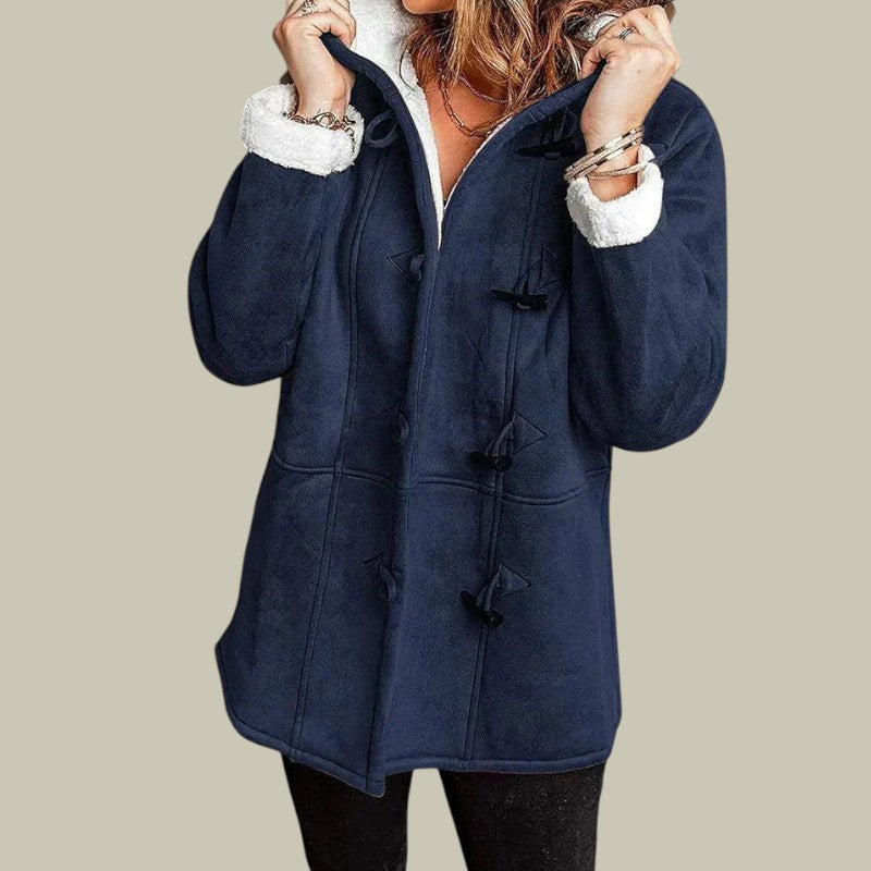 Womens Soft Coat Hooded