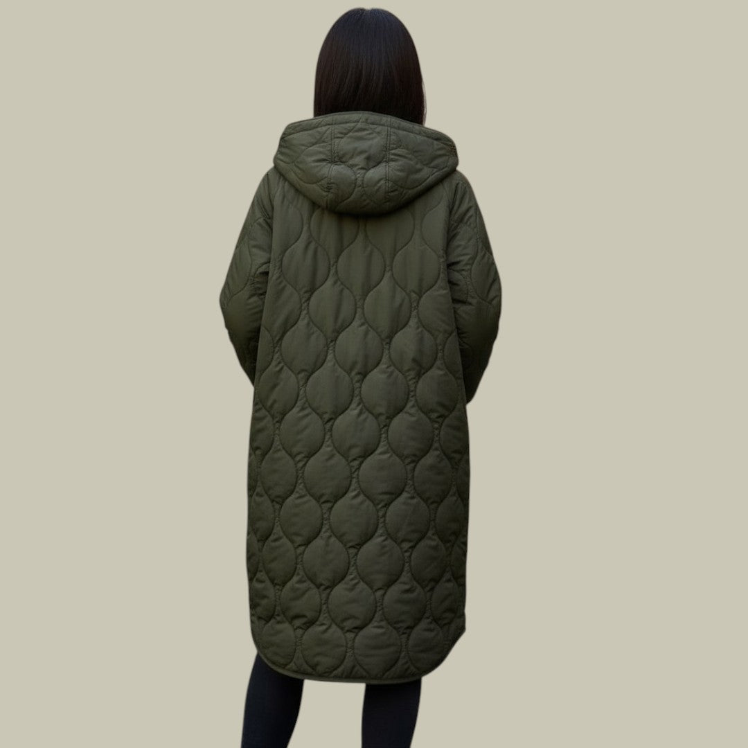 Womens Lightweight Long Puffer Coat