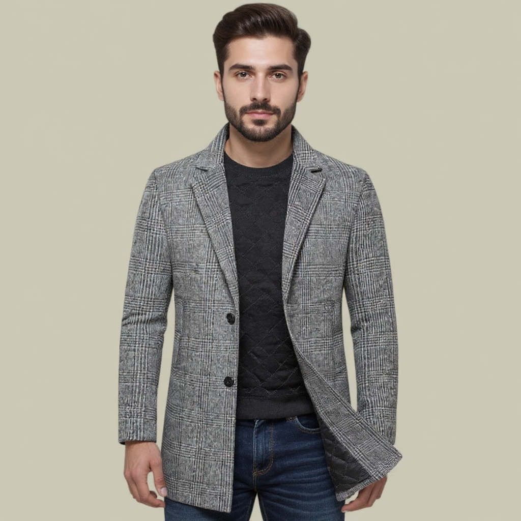 Mens Wool Blend Jacket