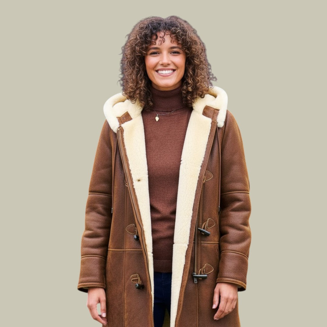 Womens Fleece Coat Vintage