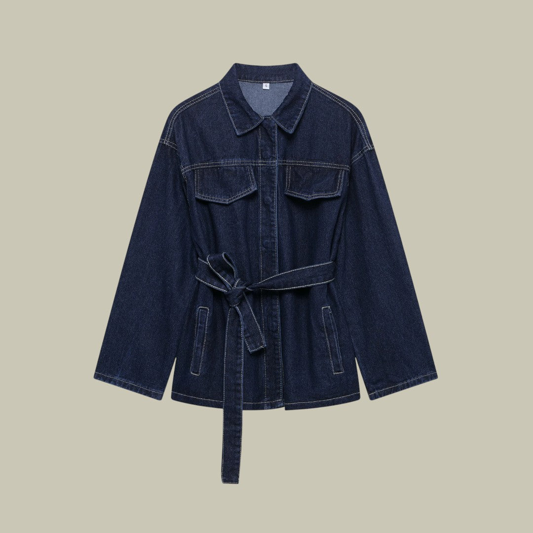 Womens Denim Jacket and Pants Set