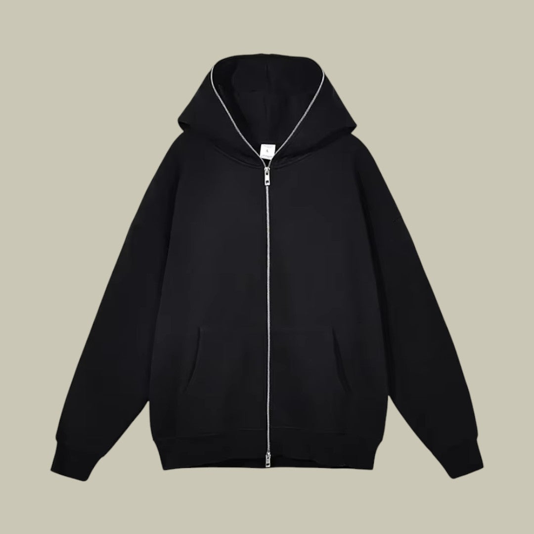 Mens Hoodie Oversized Full Zip