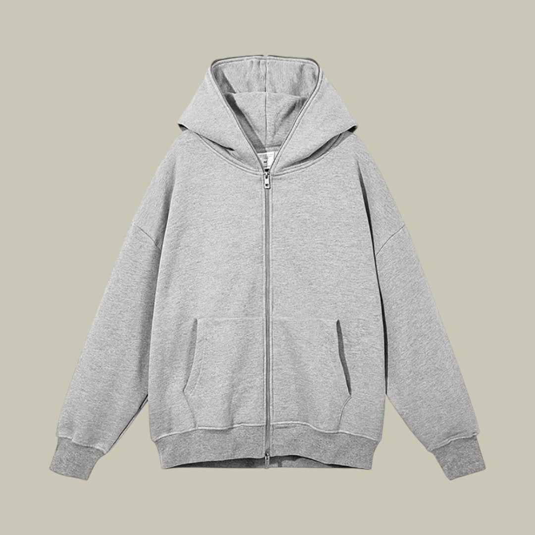 Mens Hoodie Oversized Full Zip