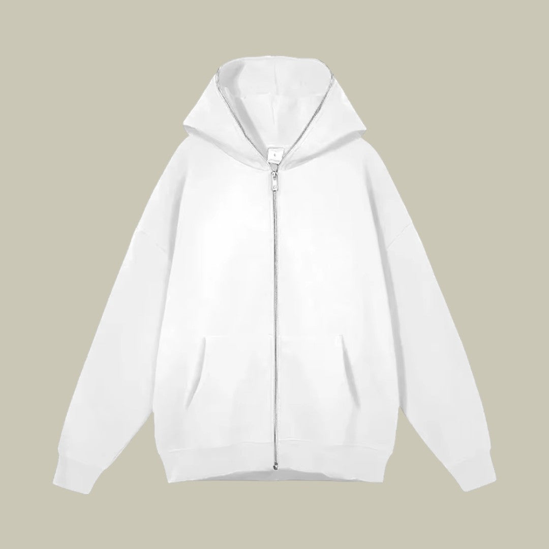Mens Hoodie Oversized Full Zip