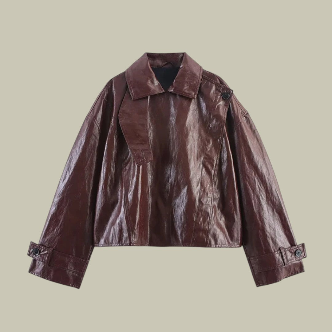 Womens Leather Jacket Clear