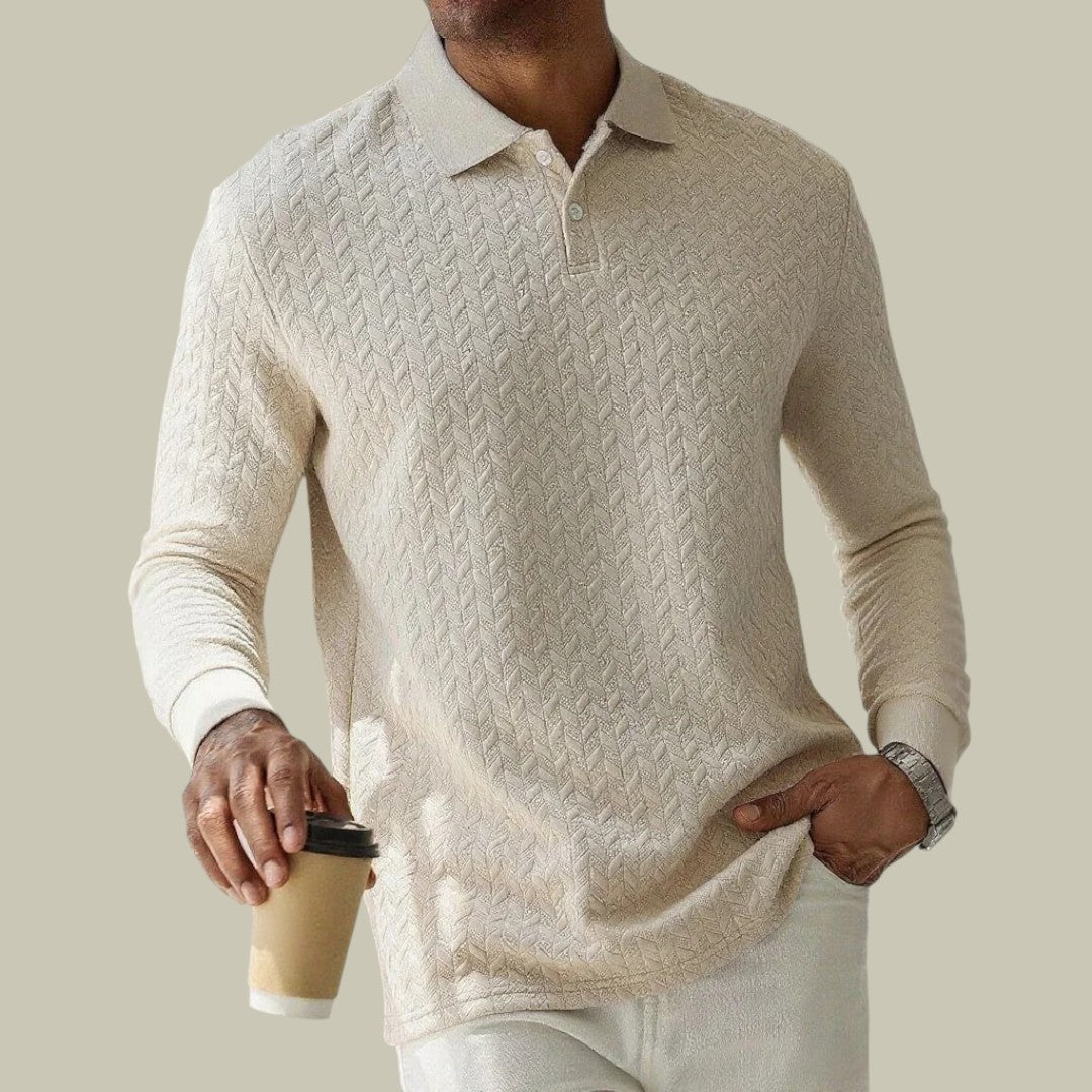 Mens Long Sleeve Polo Shirt