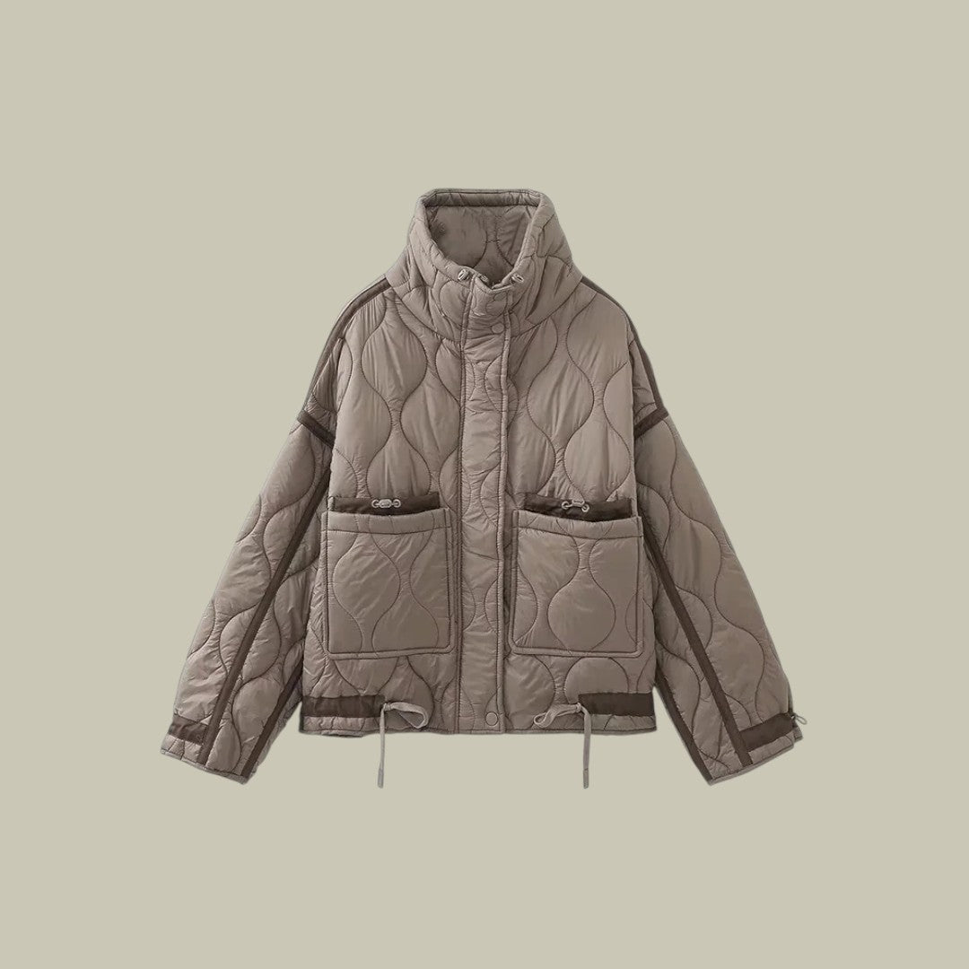 Womens Long Cotton Jacket Winter Warmth