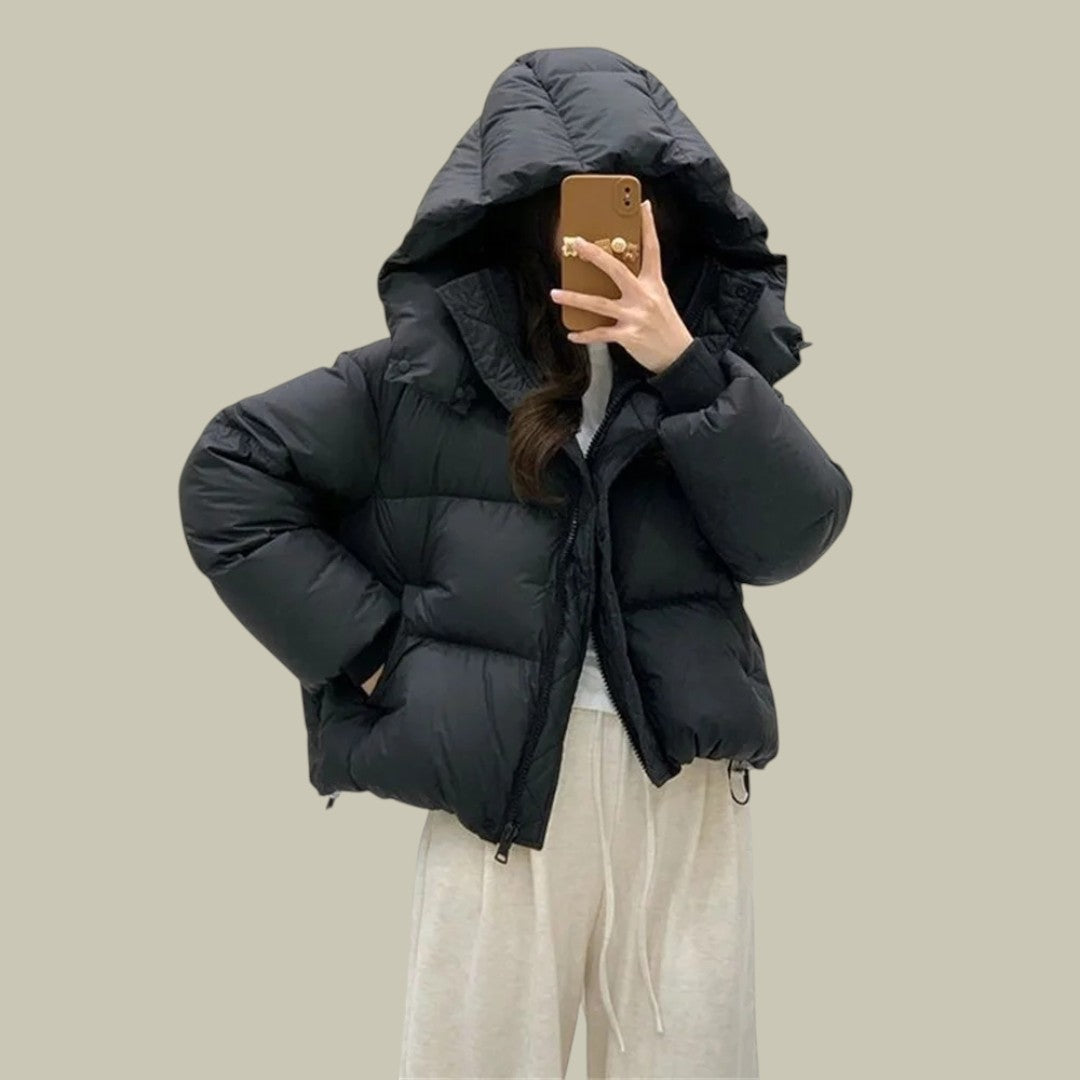 Womens Winter Jacket Padded Warm Hooded