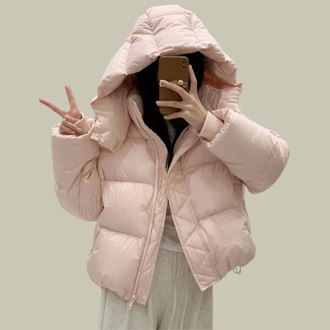 Womens Winter Jacket Padded Warm Hooded