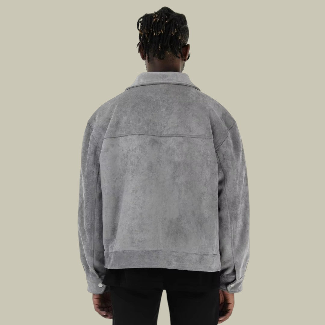 Mens Suede Jacket Oversized