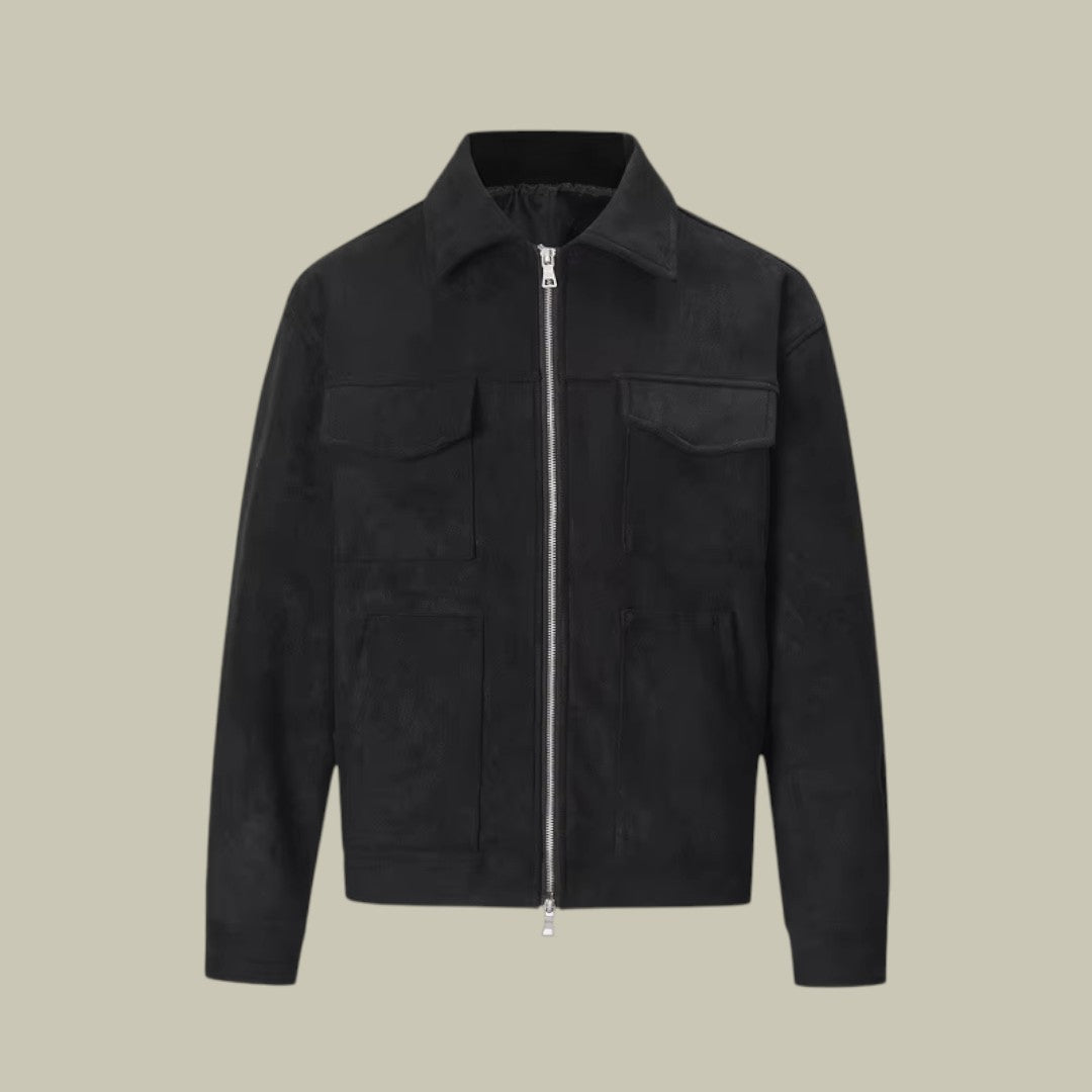 Mens Suede Jacket Oversized