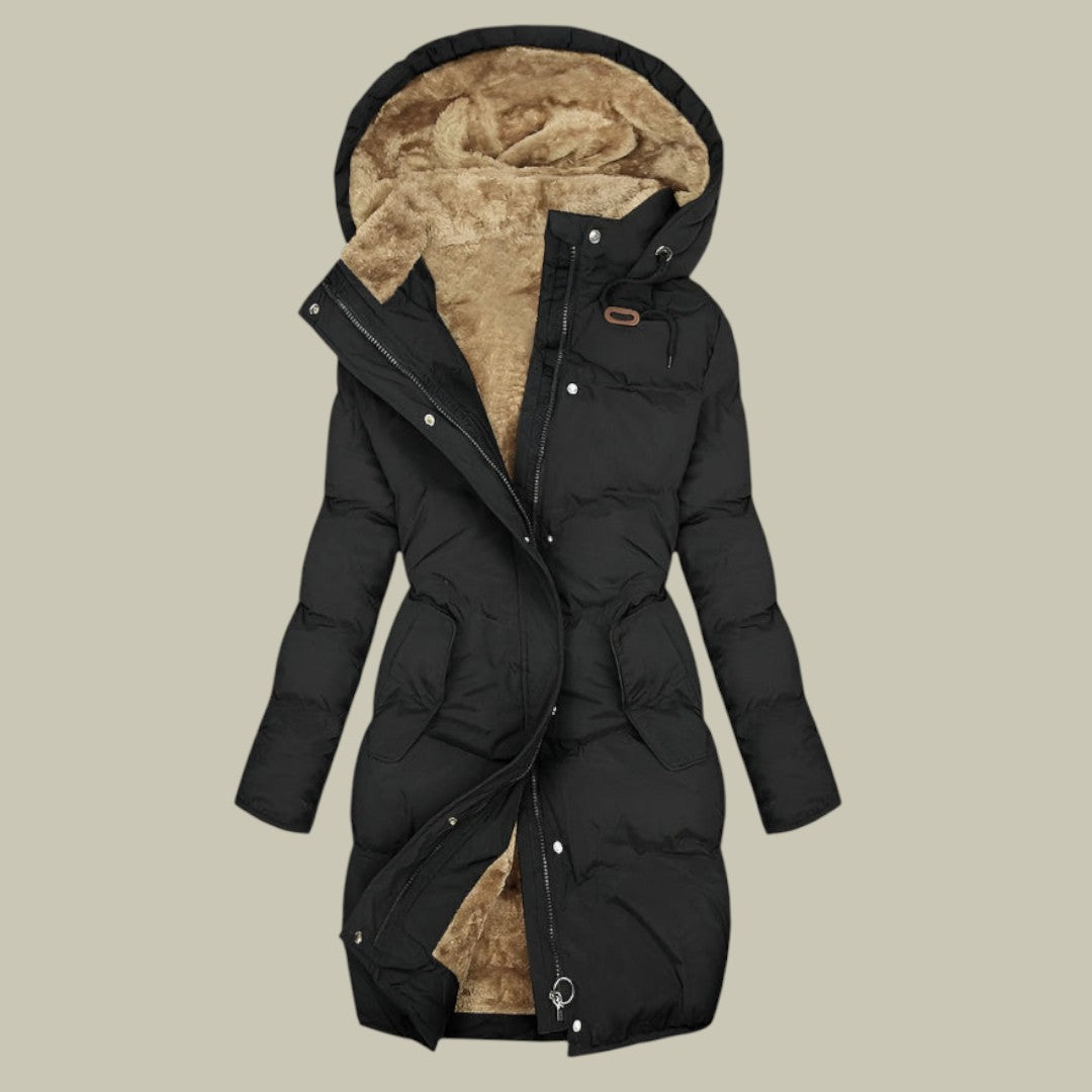 Womens Winter Jacket Hooded Puffer