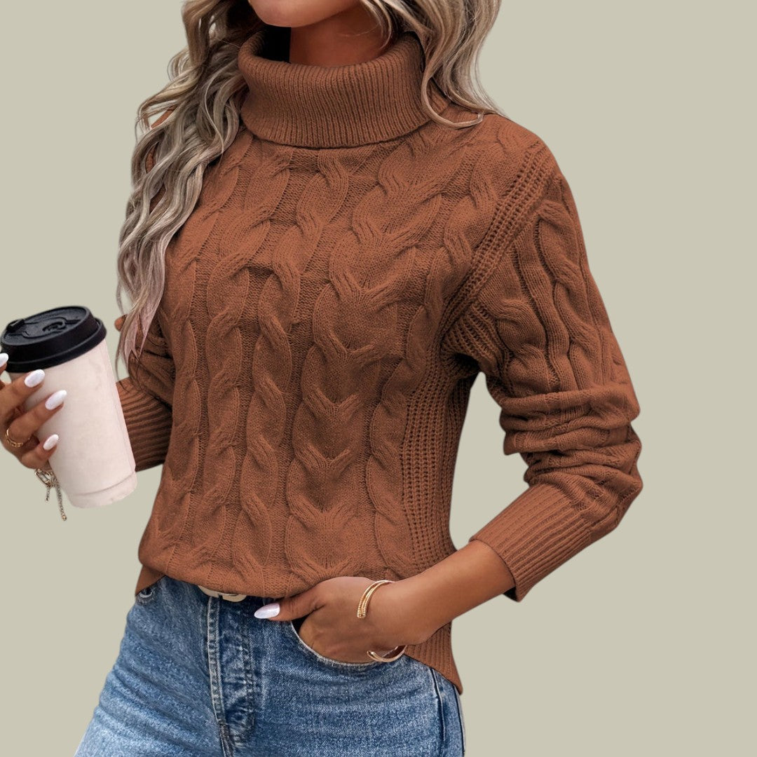 Womens Wool Jumper Turtleneck