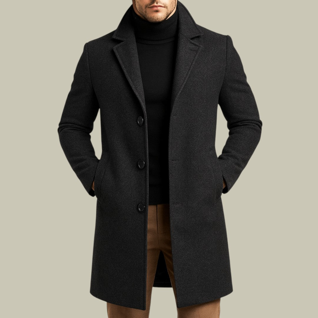 Mens Jacket Long Autumn/Winter Old Money