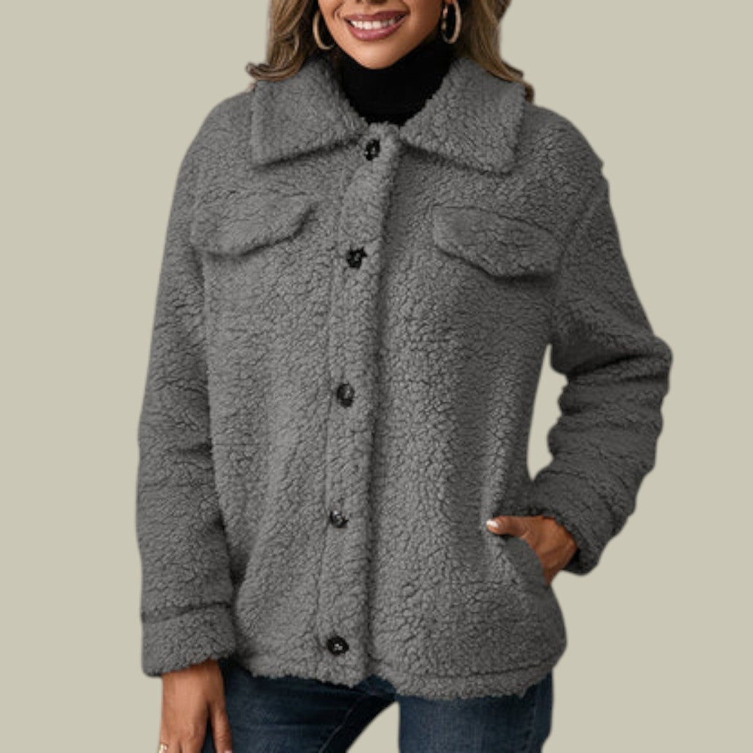 Womens Jacket Fleece Plush