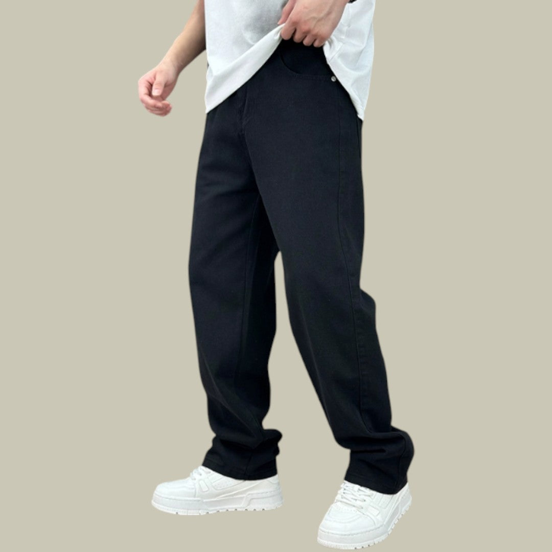 Mens Relaxed Straight Leg Jeans