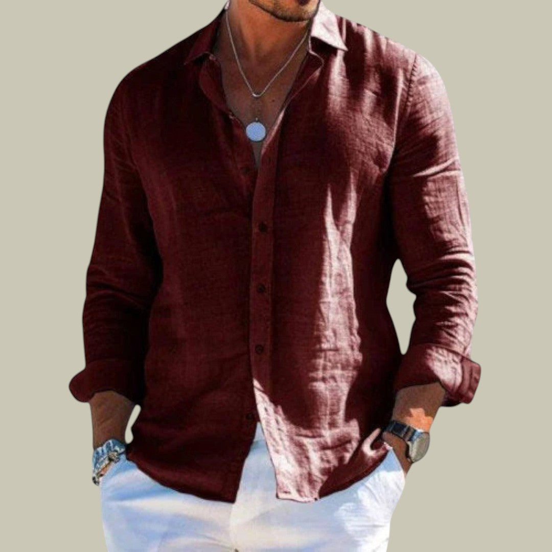 Mens Linen Casual Shirt