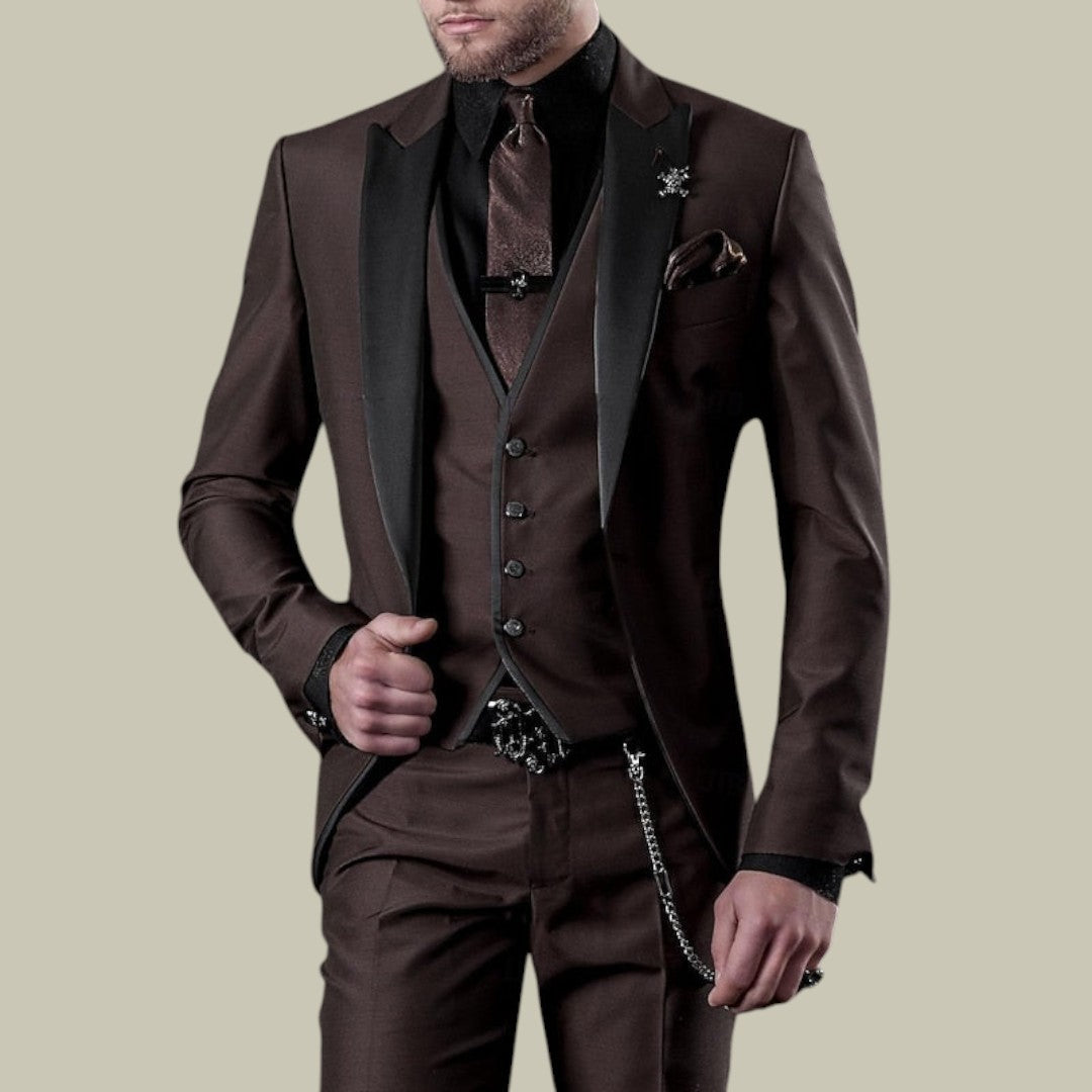 Mens Three-Piece Suit Set