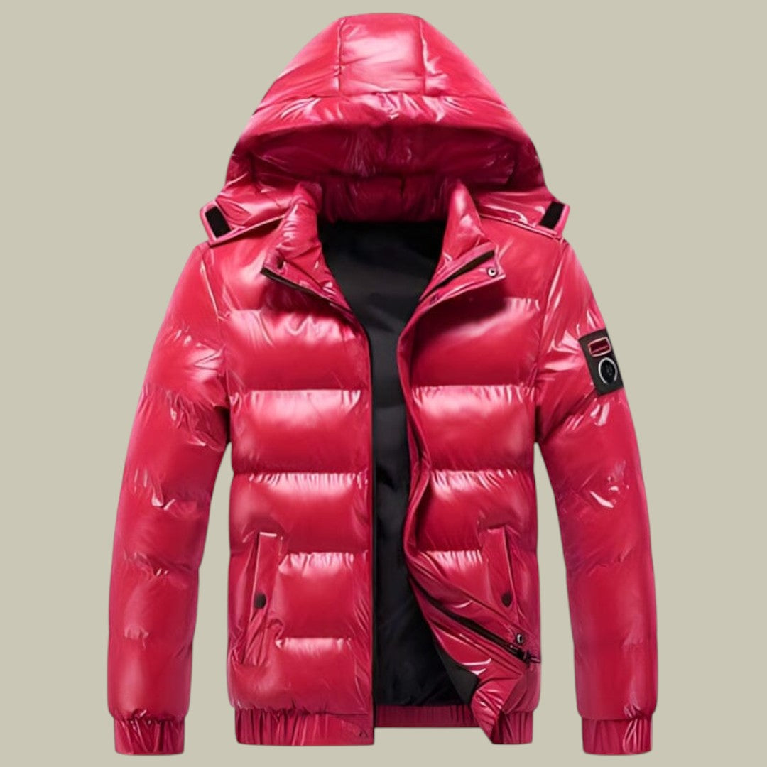 Mens Puffer Jacket Hooded Warm