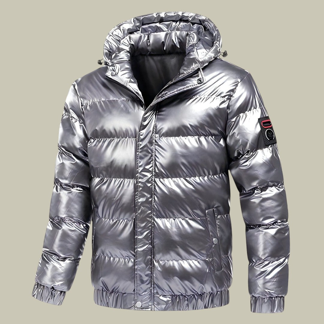Mens Puffer Jacket Hooded Warm