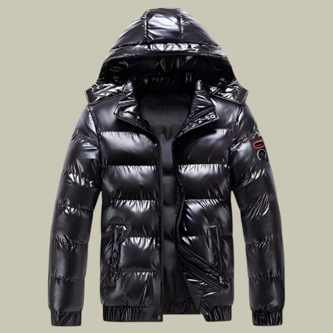 Mens Puffer Jacket Hooded Warm