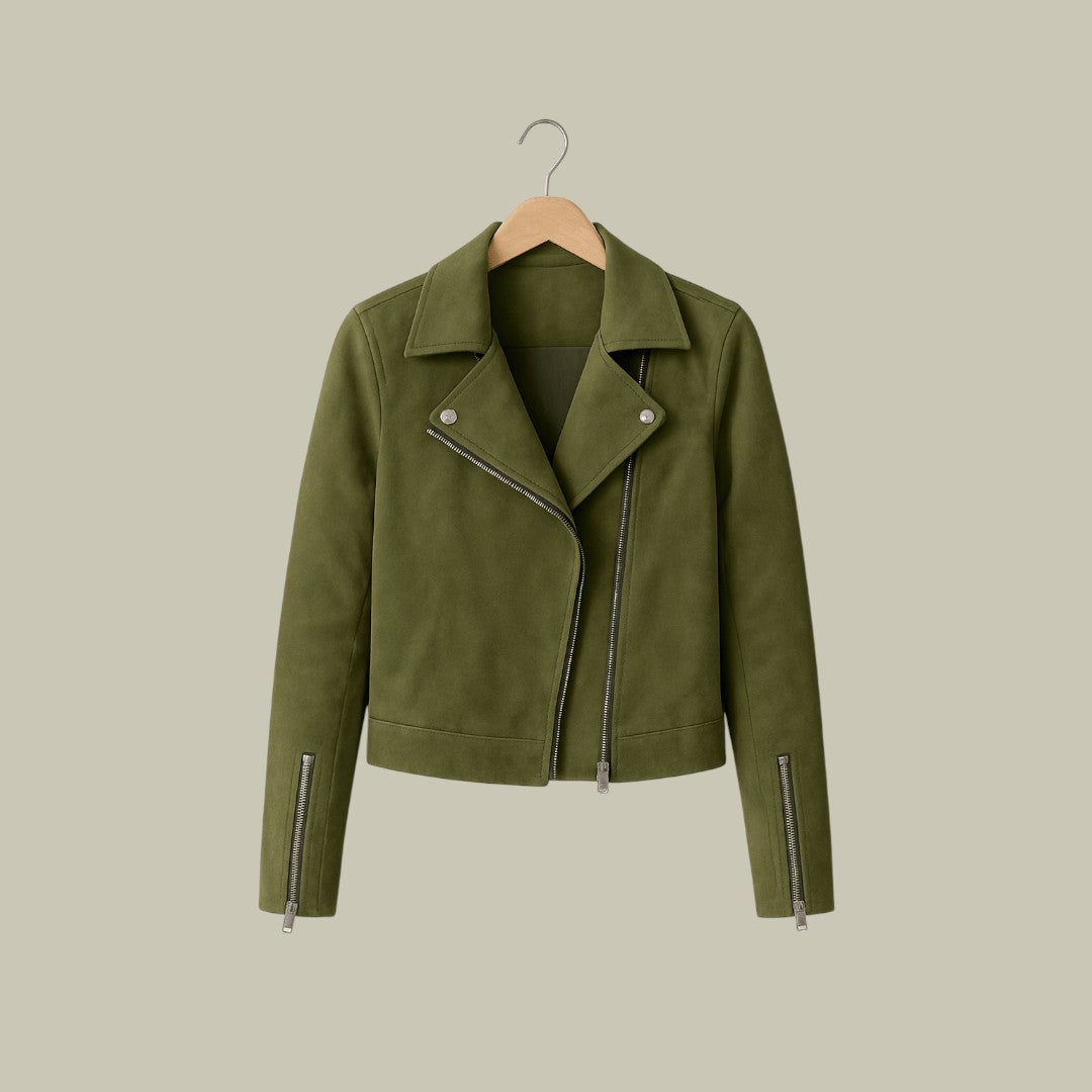 Womens Suede Jacket Short