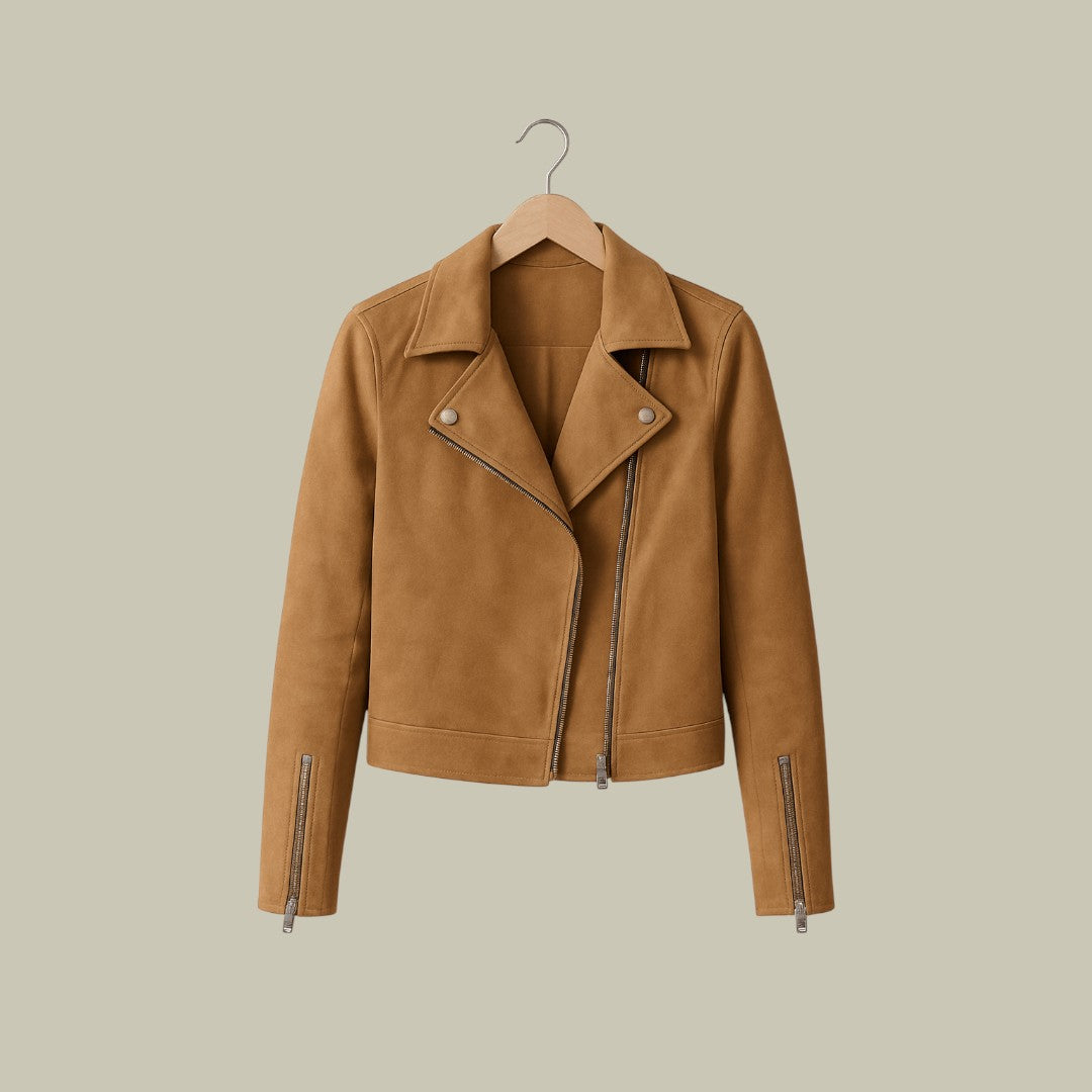 Womens Suede Jacket Short