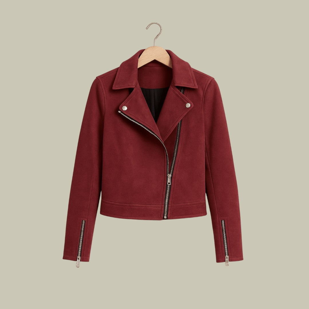 Womens Suede Jacket Short