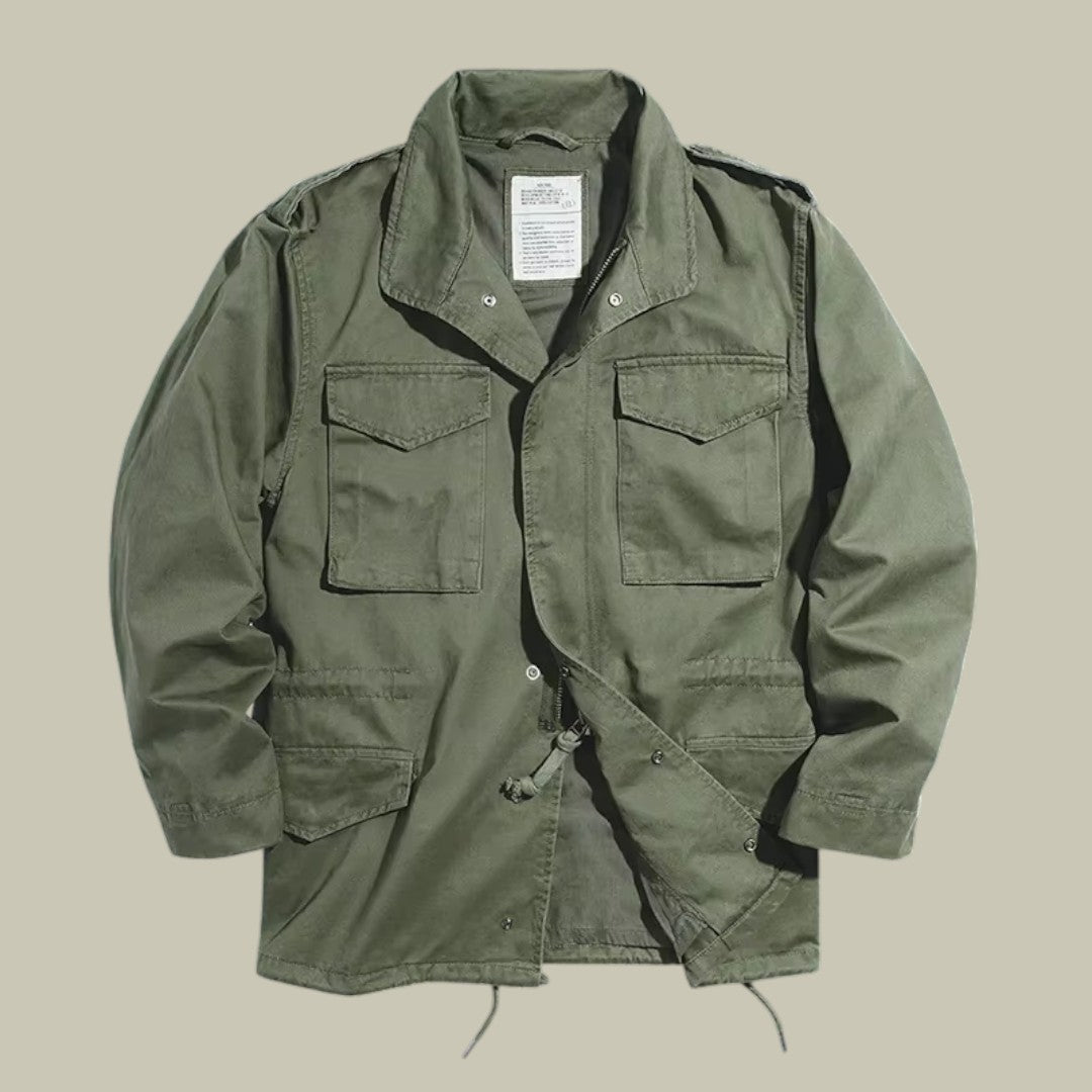 Mens Jacket Vintage Field Autumn Green