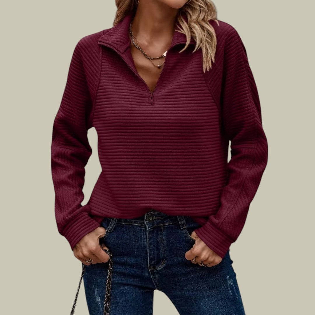 Womens Half Zipper Sweater