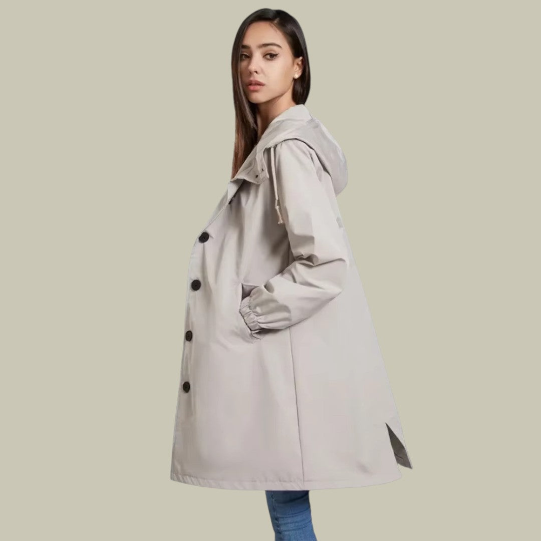 Lux & Classy  • Women's Waterproof Hooded Rain Jacket