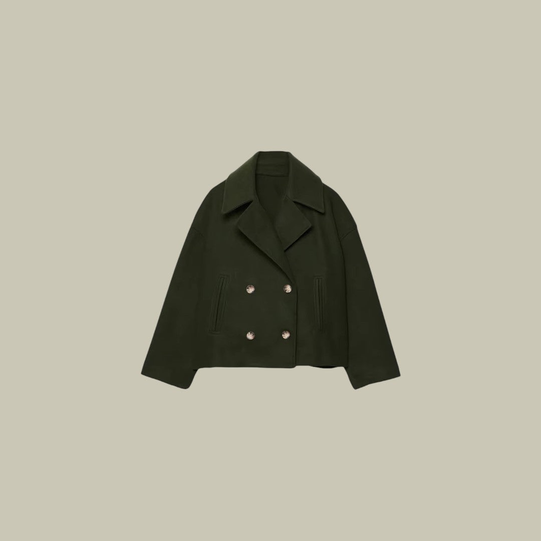 Womens Sleek Form Tailored Minimalist Jacket