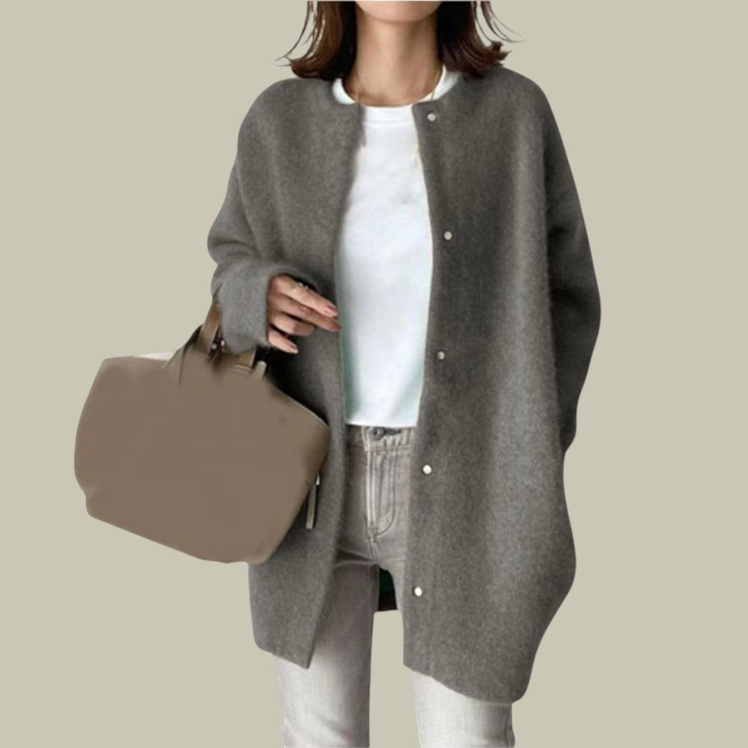 Womens Wool Warm Long Cardigan