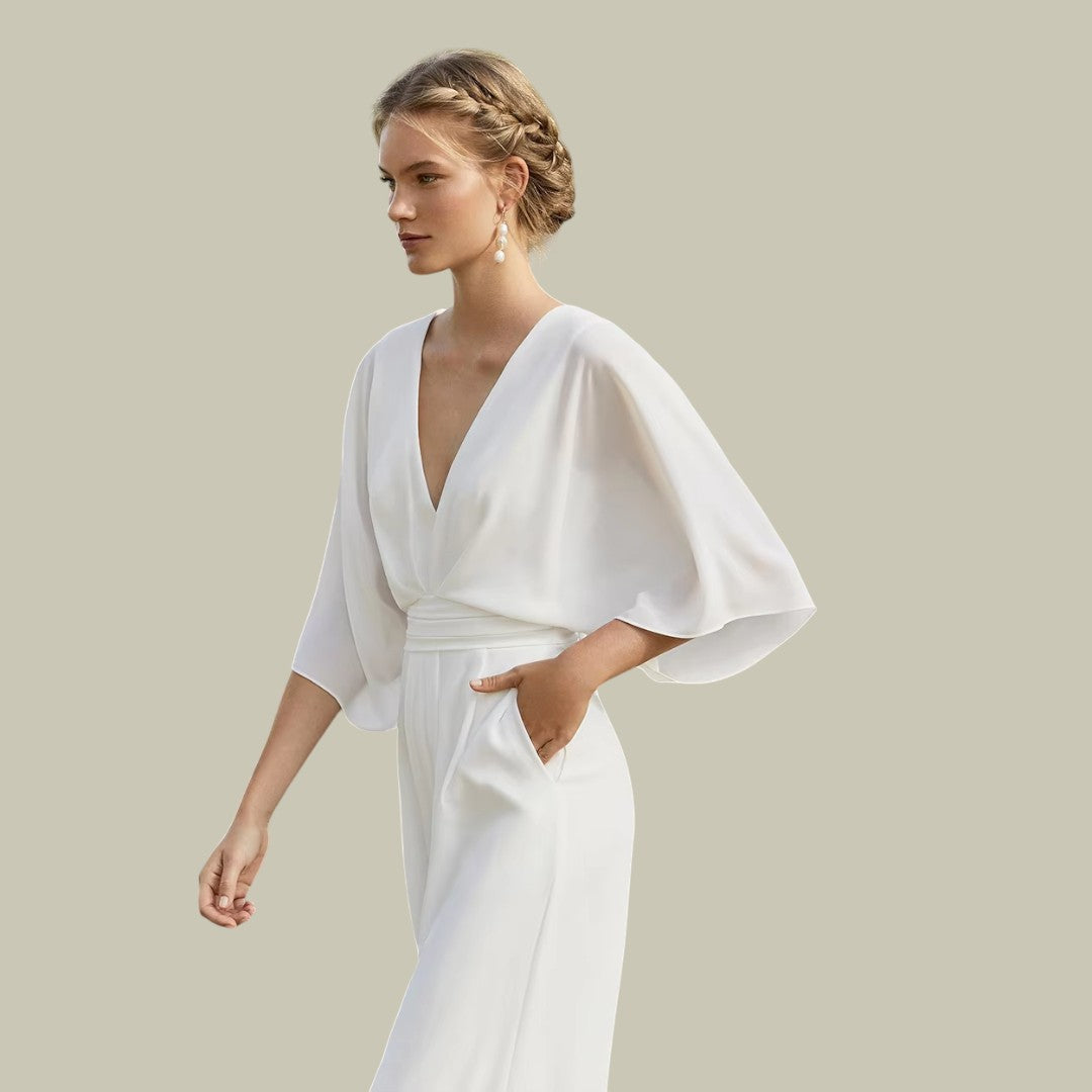 Lux & Classy  • Women's Stylish Wide Leg Jumpsuit