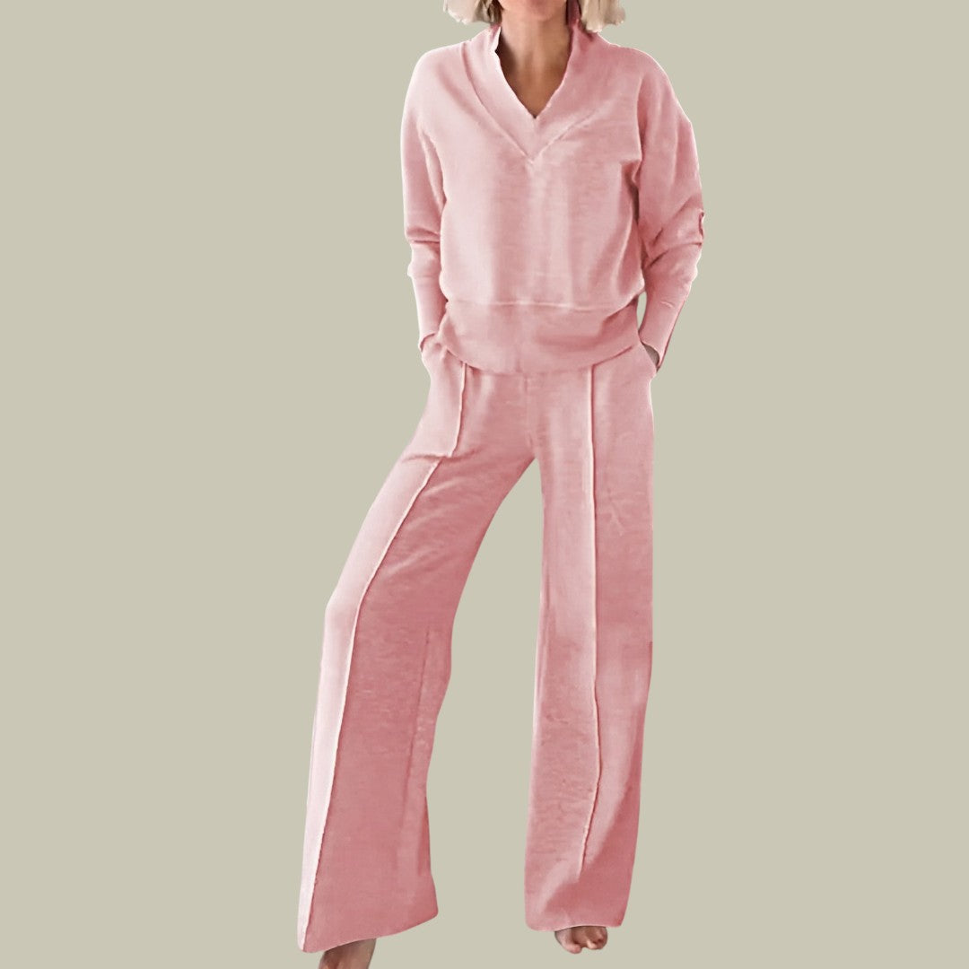 Womens Comfortable Two-Piece Tracksuit