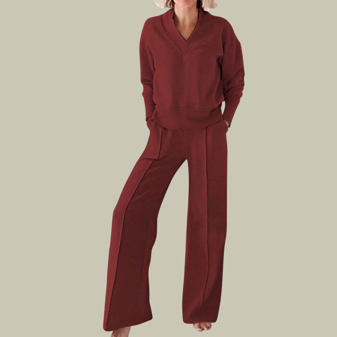 Womens Comfortable Two-Piece Tracksuit