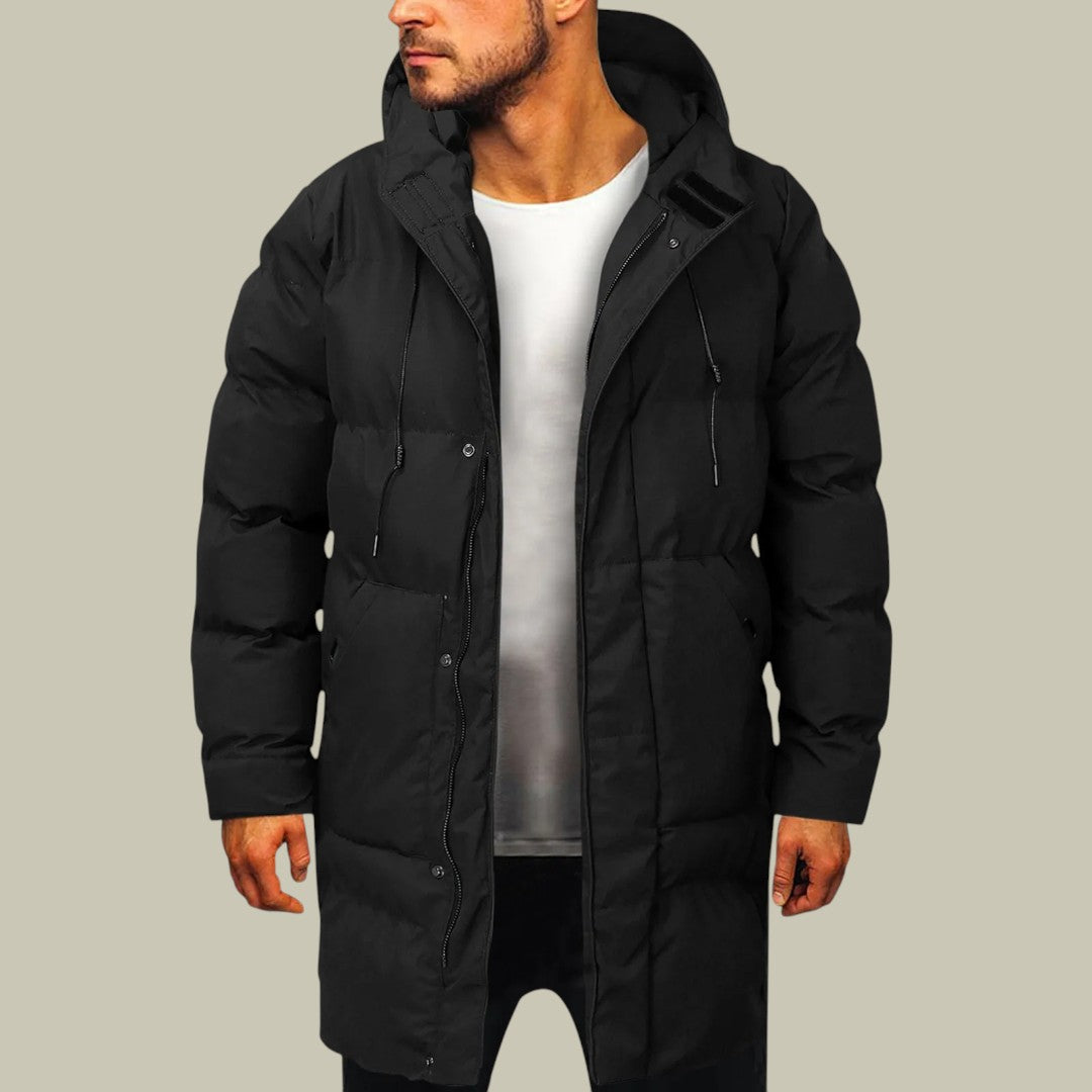 Mens Long Padded Winter Coat