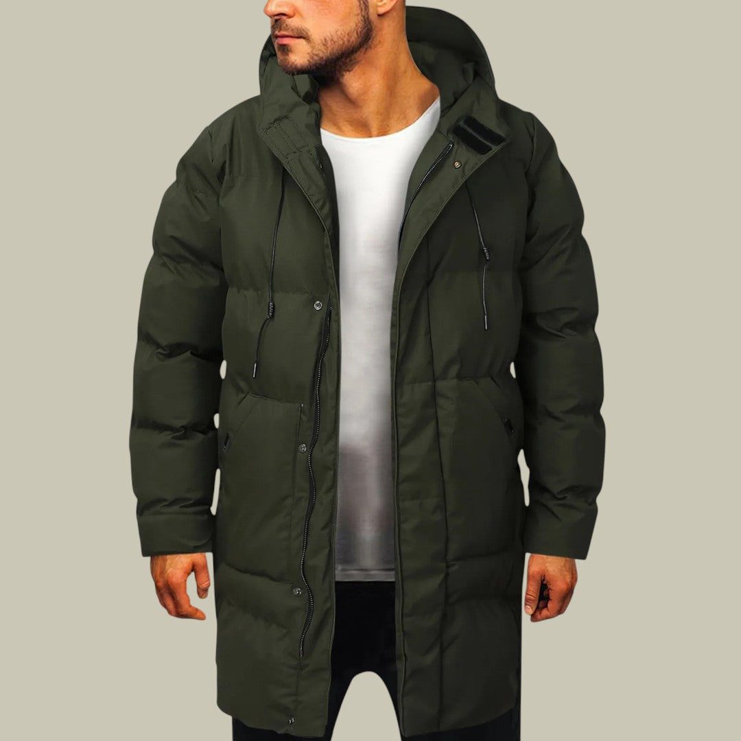 Mens Long Padded Winter Coat
