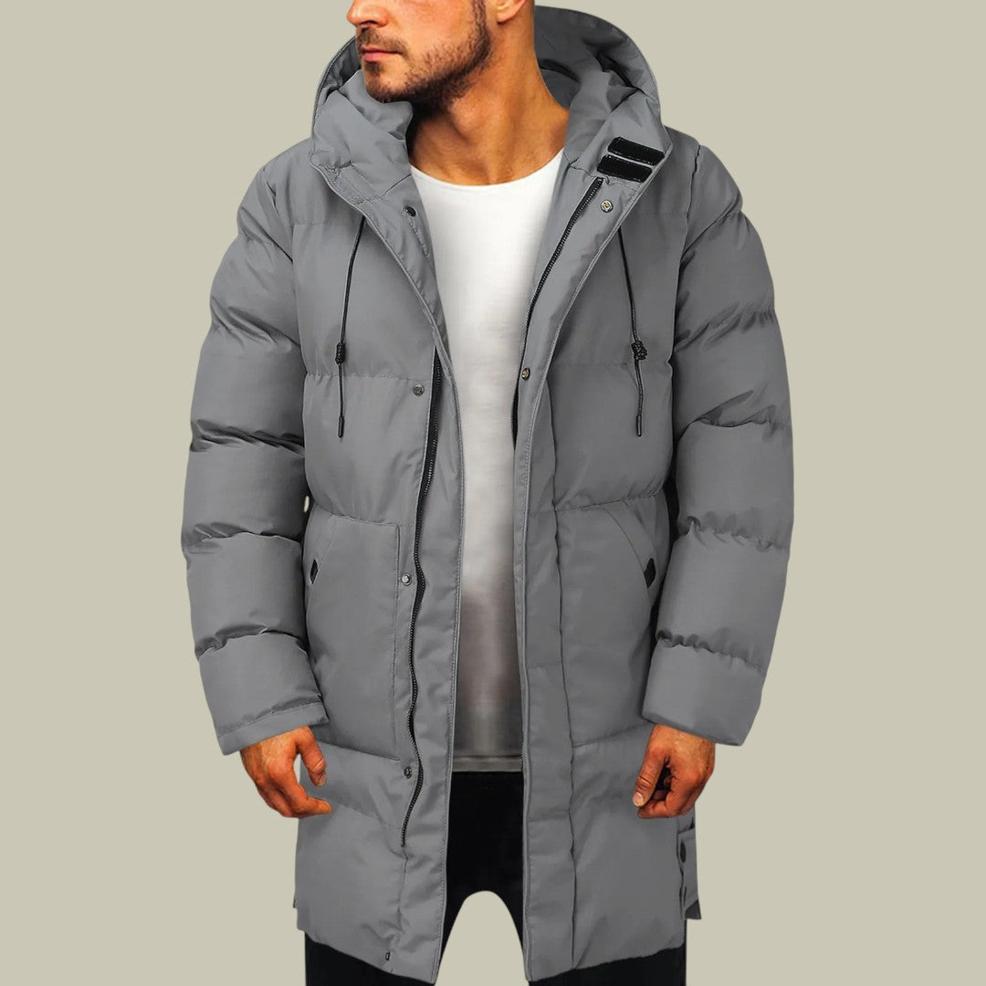 Mens Long Padded Winter Coat