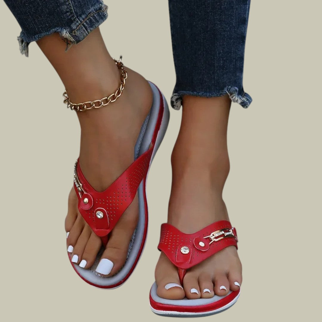 Lux & Classy  • Women's Stylish Summer Slip-On Sandals
