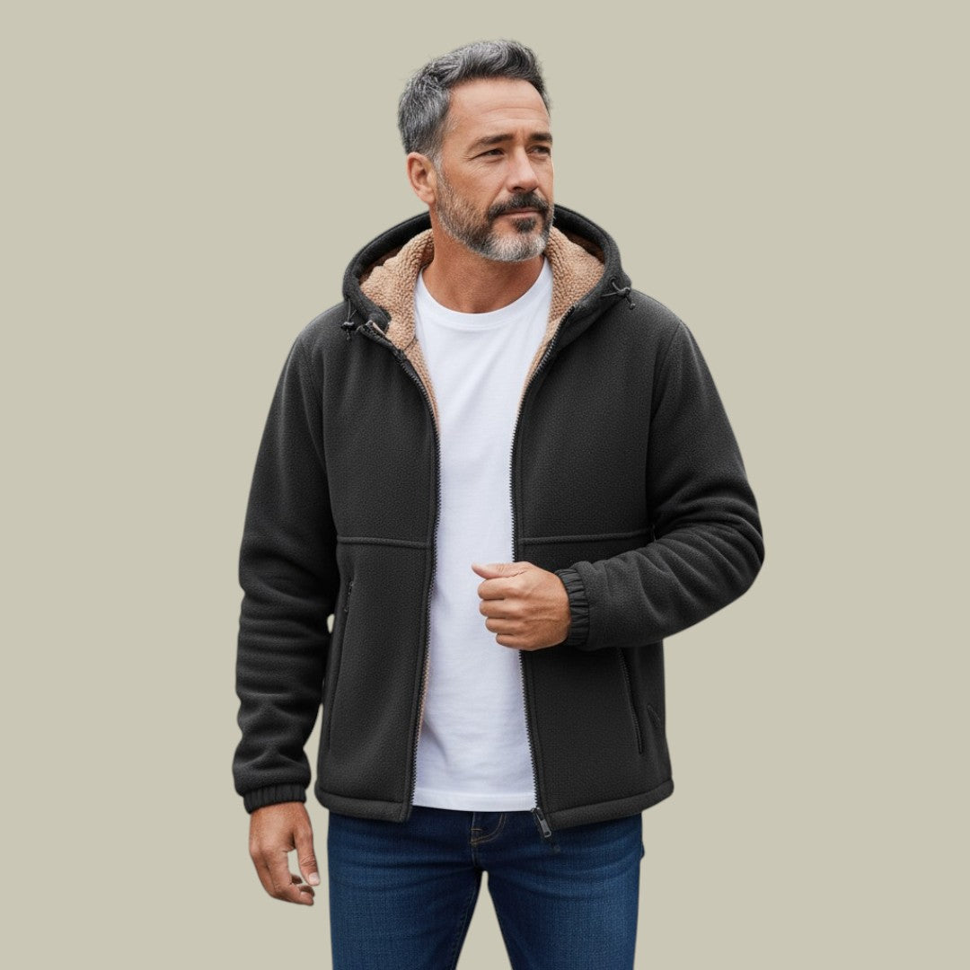 Mens Fleece Jacket Cardigan
