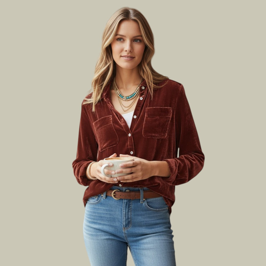 Womens Velvet Top