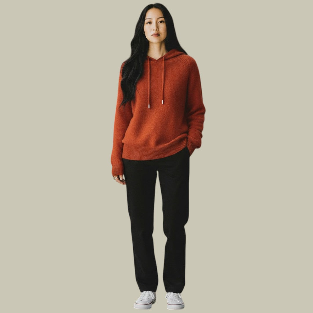 Womens Textured Hoodie Warm