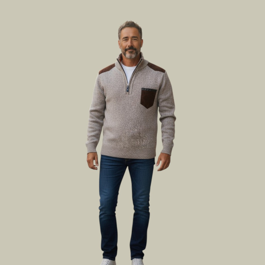 Mens Sweater Half Zipper